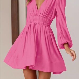 Amazon Vibrant Pink Mini Dress